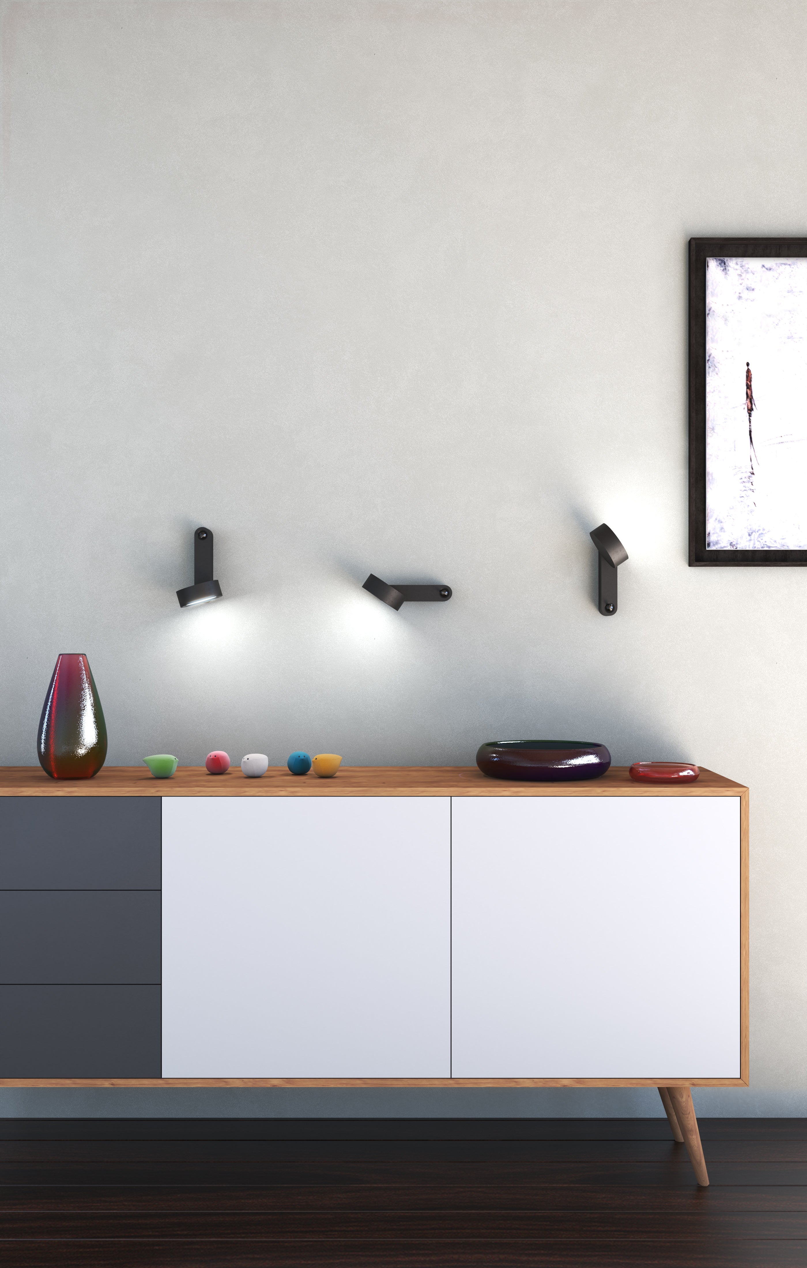 Wandlamp TOGGLE antraciet