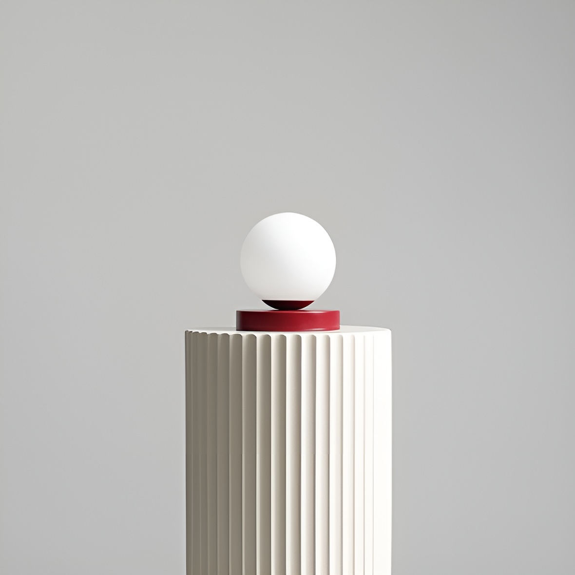 Ball red table lamp