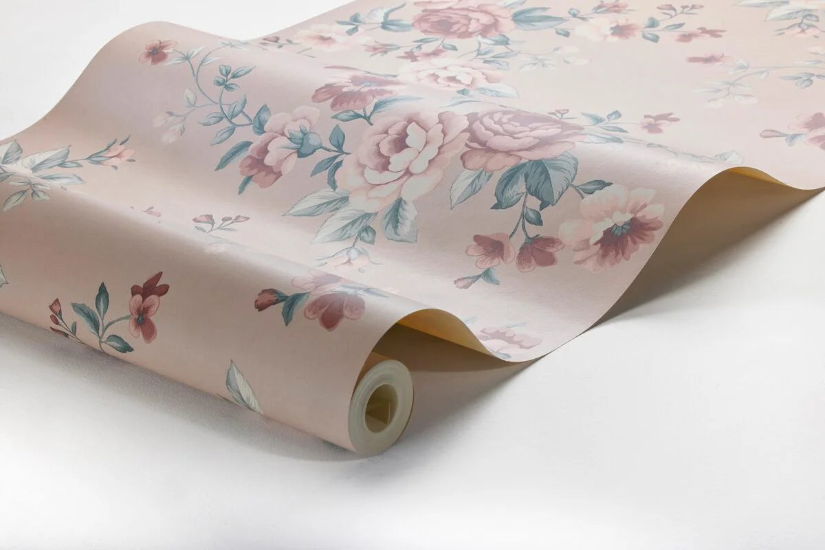 Tapete mit floralem Motiv Blumen NOMI rosa