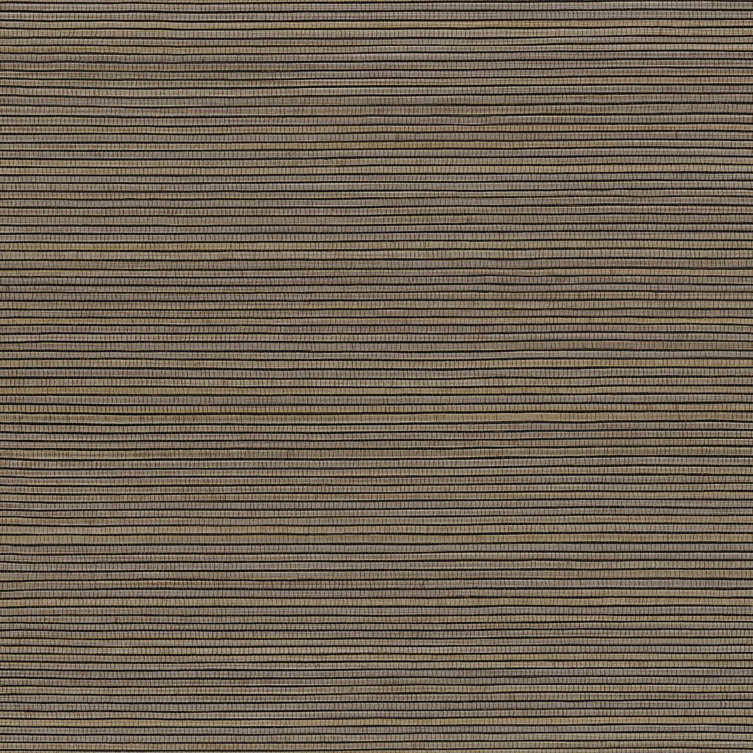 Structuurtapijt dat plantaardig canvas imiteert PANDAN - GRIS CENDRE bruin met grijs
