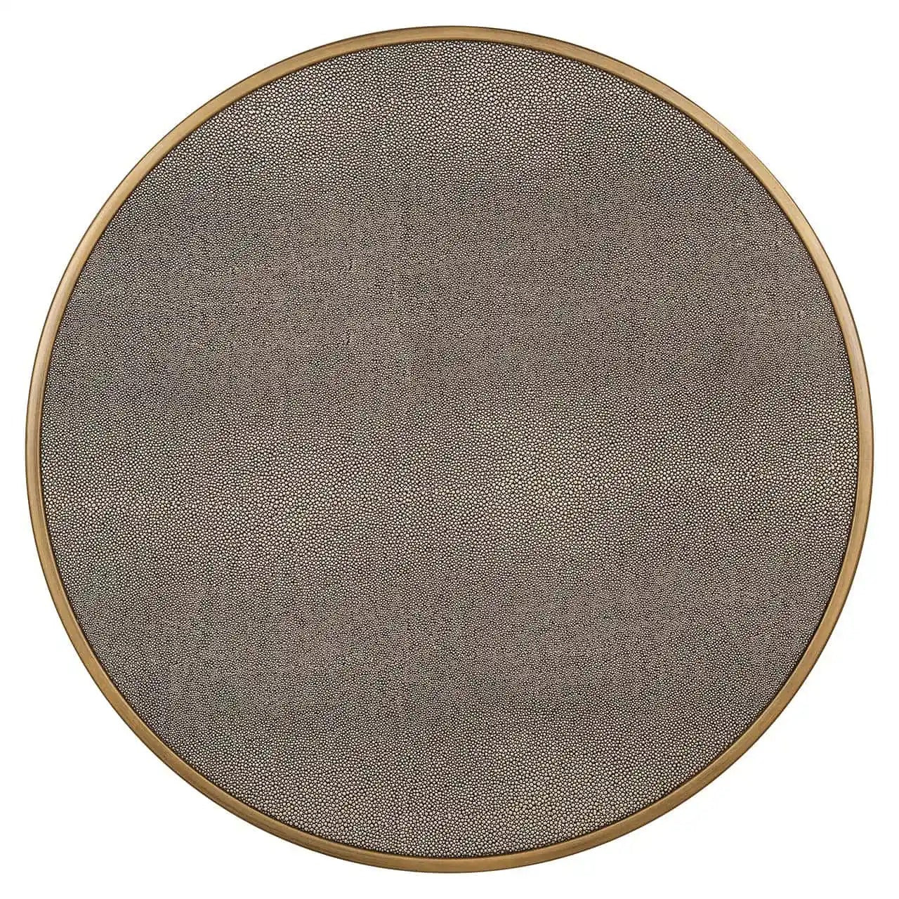 Set van bijzettafels BLOOMVILLE bruin met goud