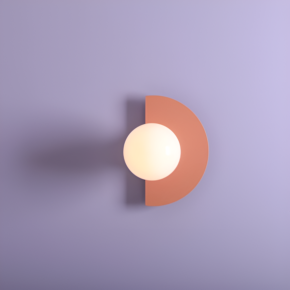 Wandlamp LOOP koraal