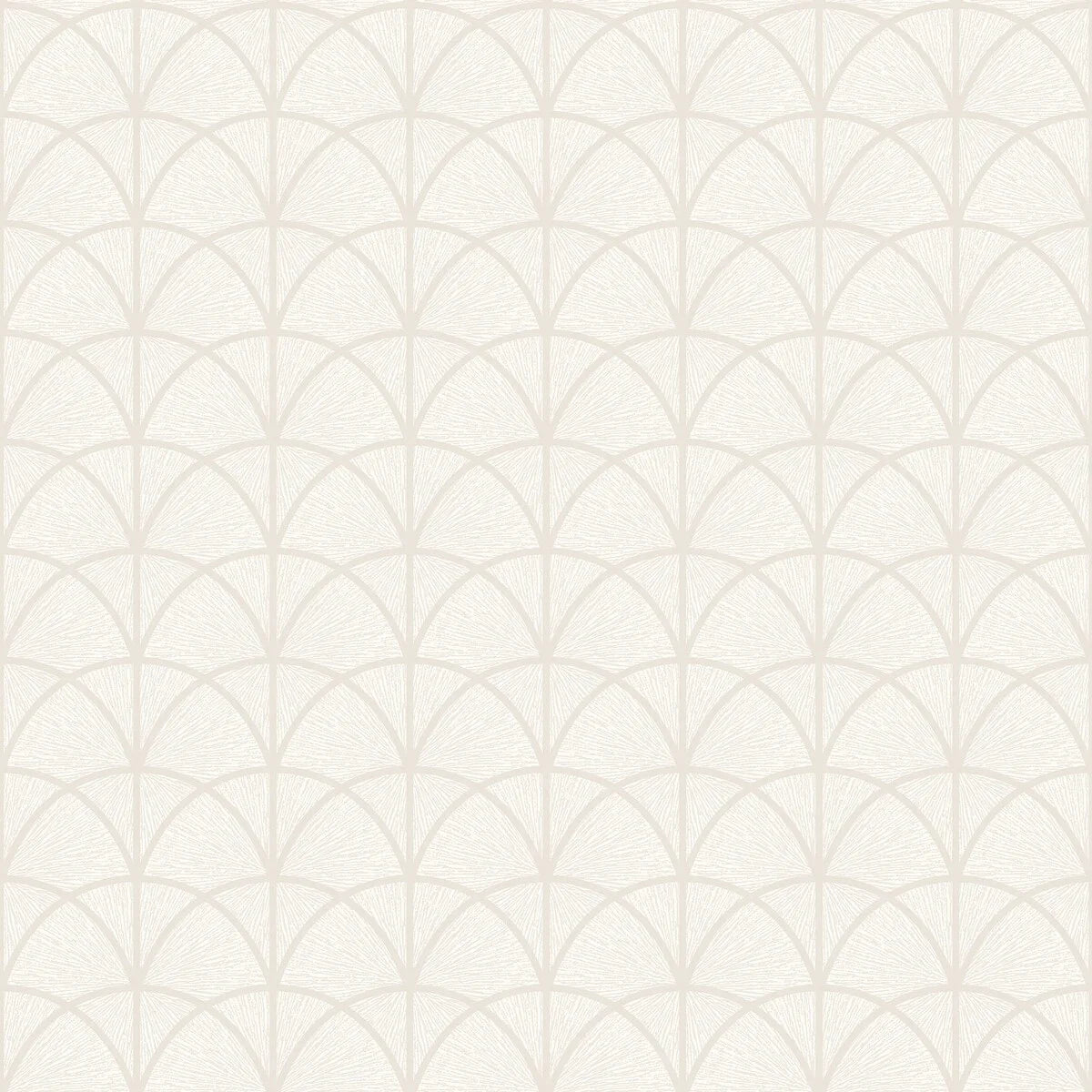 Non-woven paper wallpaper with a geometric pattern DECO ARCH broken white