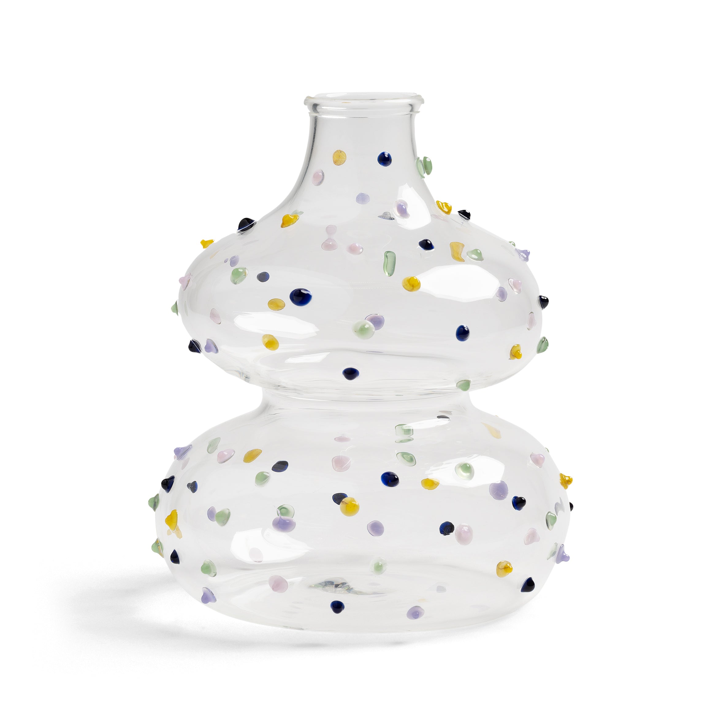 Vasen-Set CRAFT transparent mit bunten Mustern