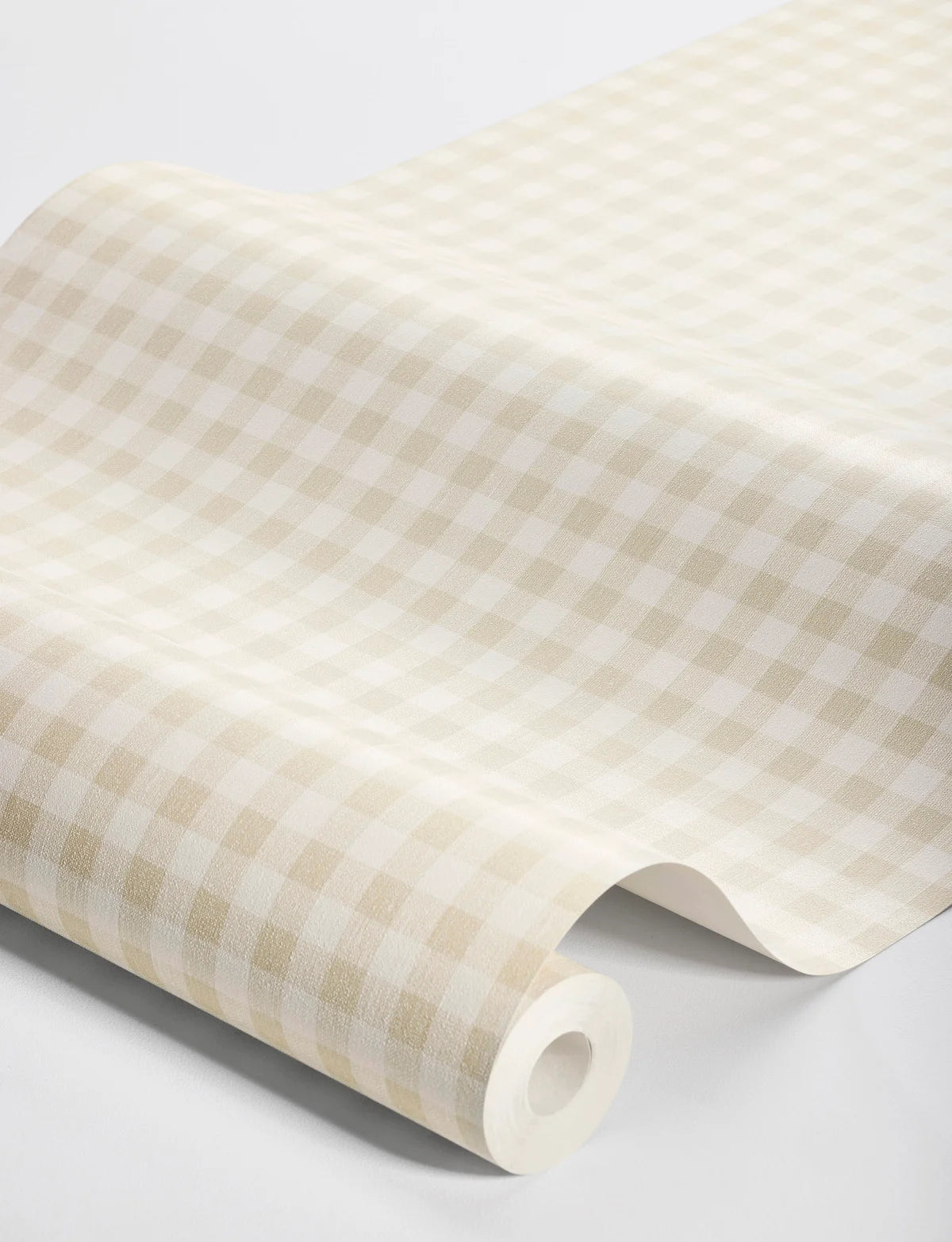 Structuurtapijt dat linnen in ruitpatroon imiteert PICNIC CHECK beige