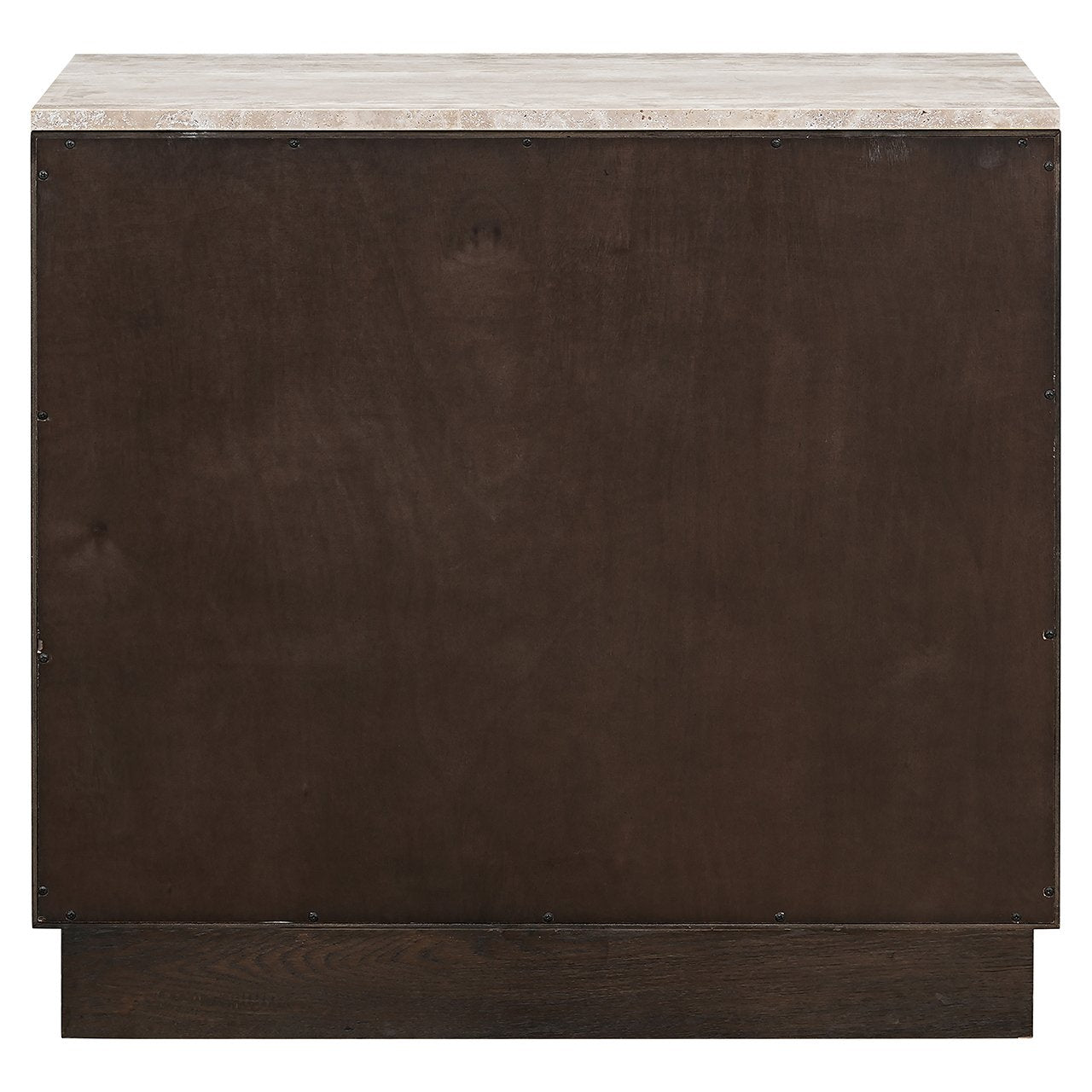 Kast 2-deurs CLAREMONT bruin met beige steen