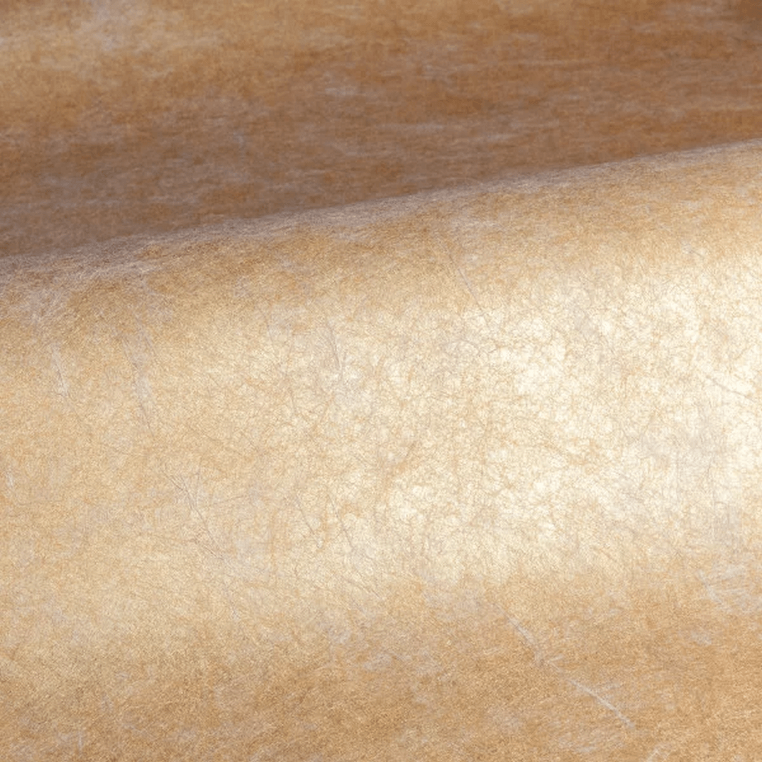 Structuurtextielbehang met metallic uitstraling en plooien OXEA - DORÉ goud