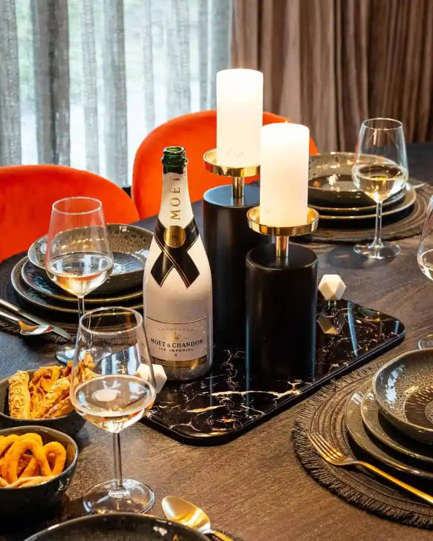 Tafel HUDSON zwart mango-hout