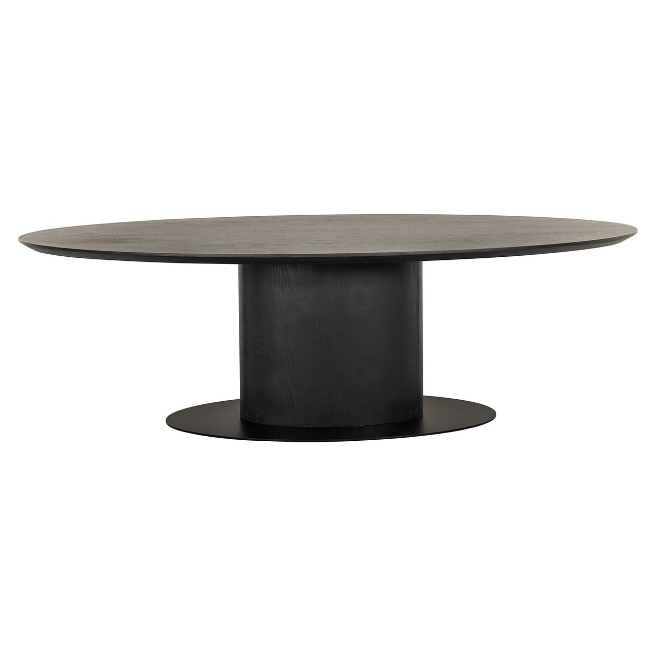 GORDON dark brown oak veneer table
