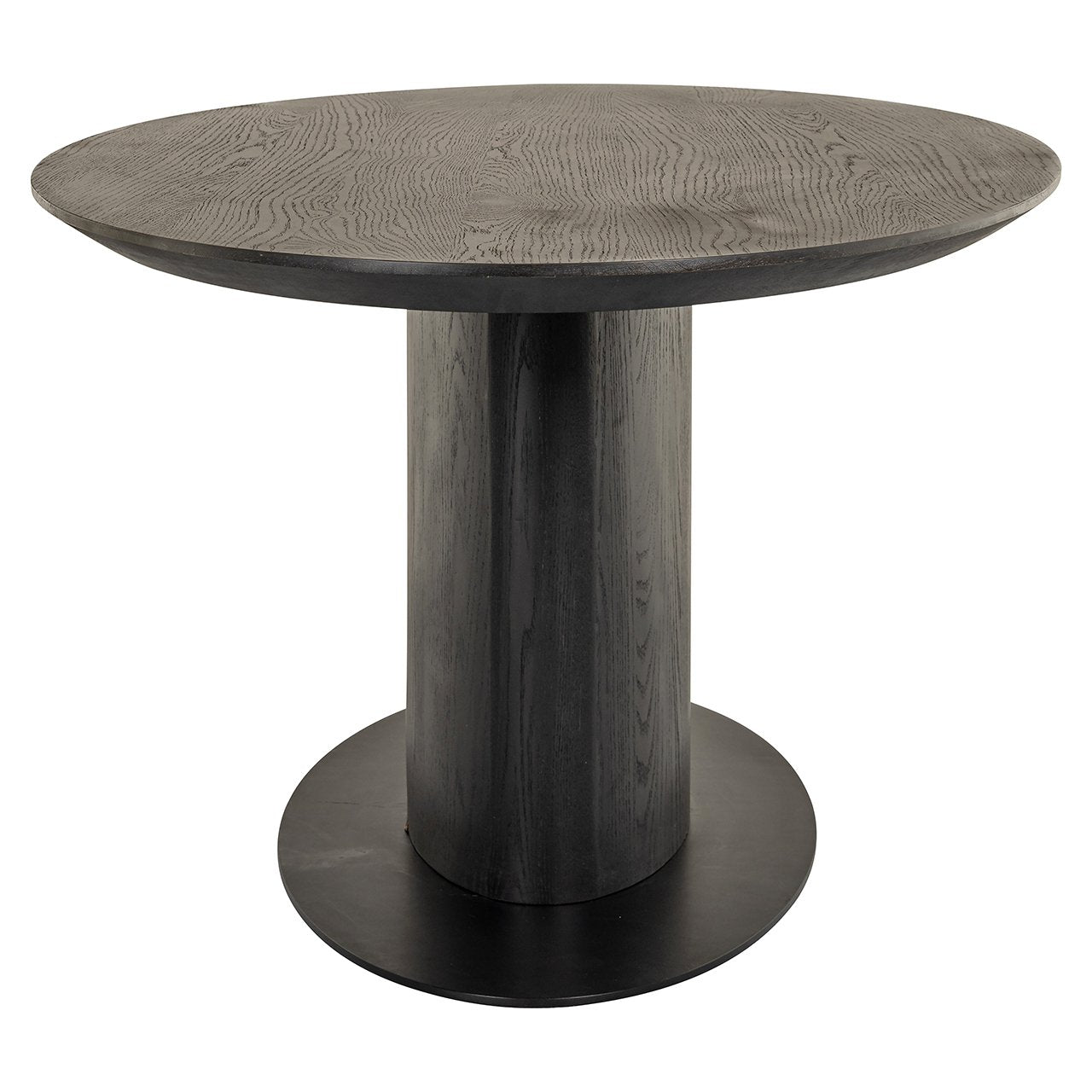 GORDON dark brown oak veneer table