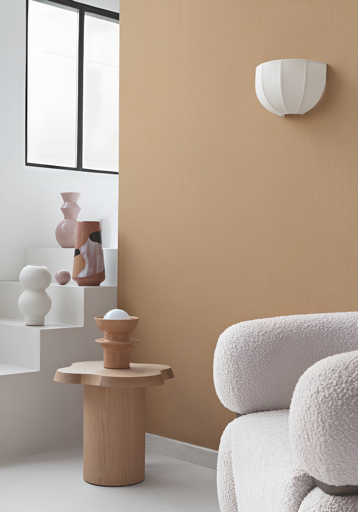 Linen textile wallpaper LINORA - MIMOSA yellow