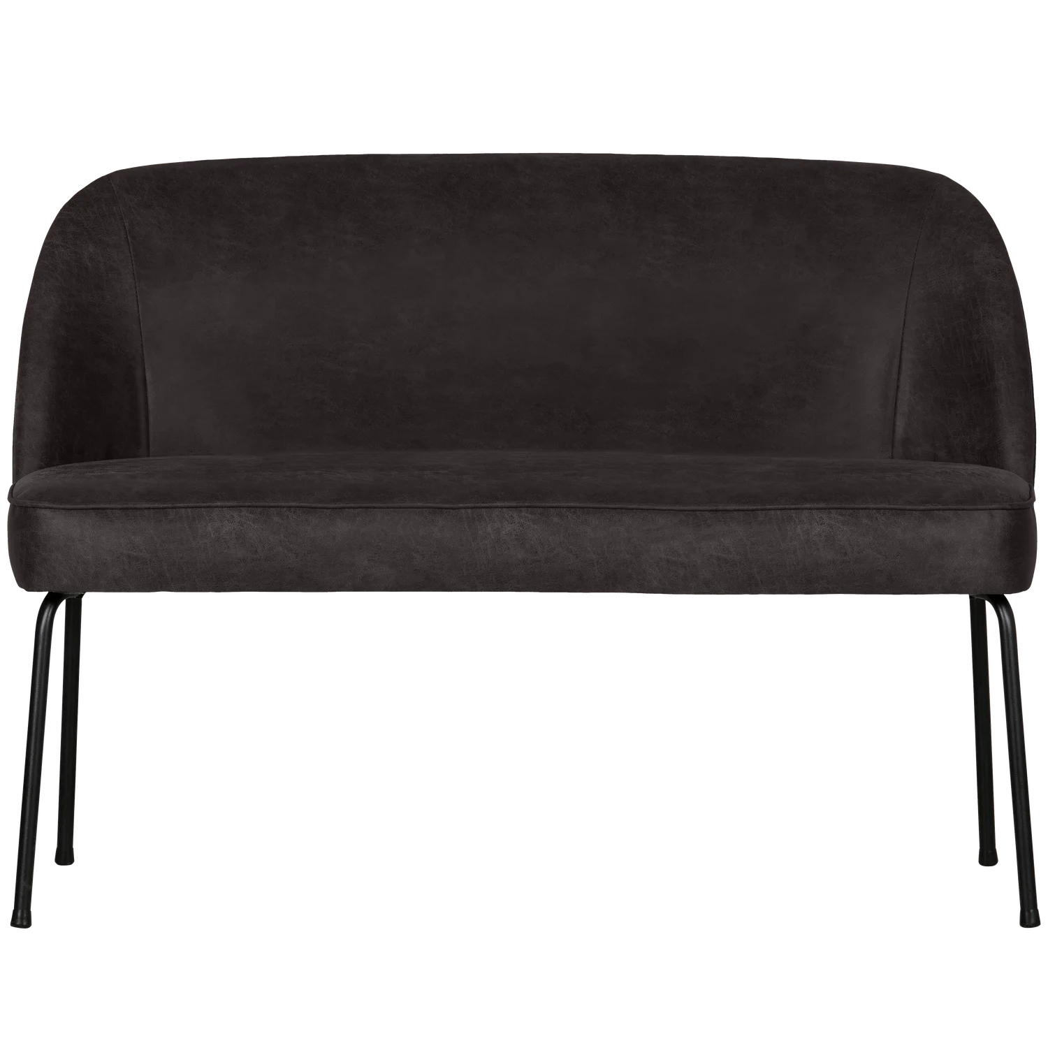 Schwarze Vogue Lederbank
