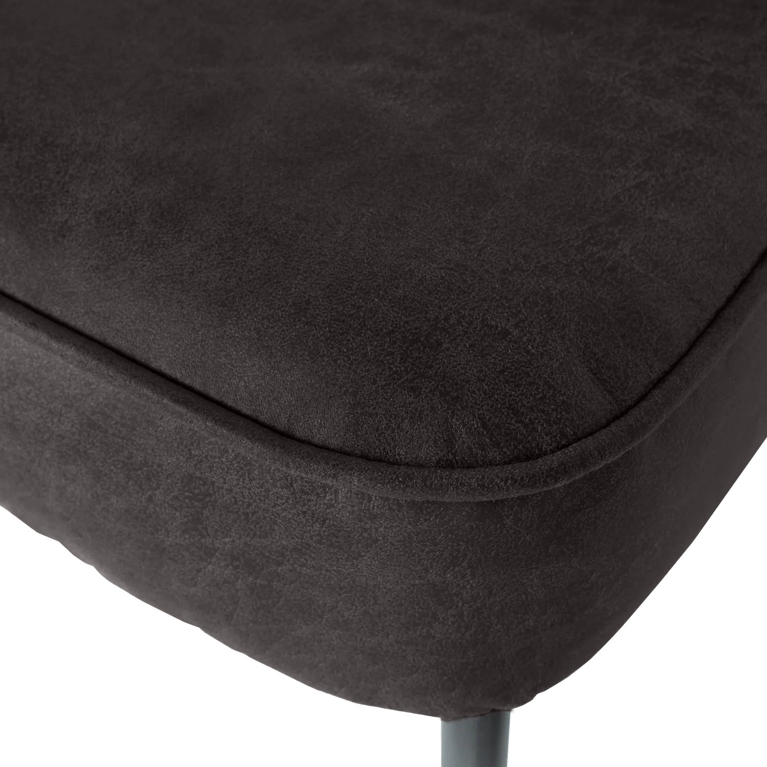 Schwarze Vogue Lederbank
