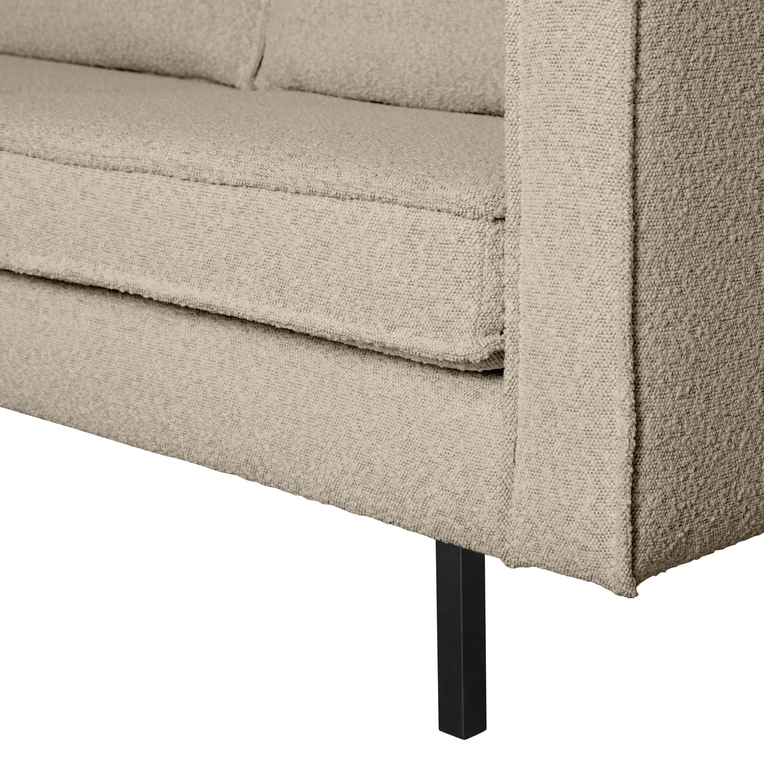 2.5-seater sofa Rodeo beige bouclé