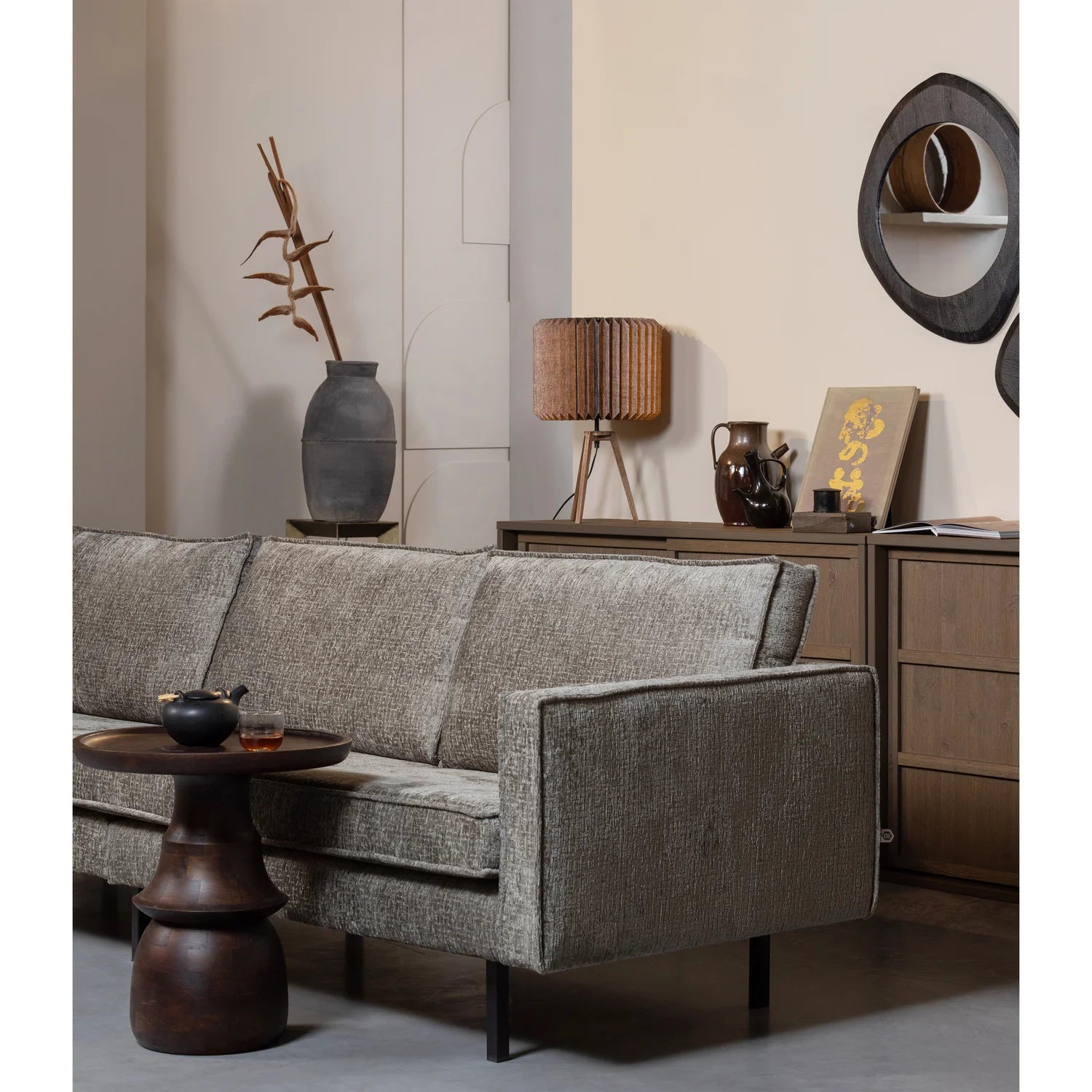 Tischlampe BONES schwarzes Papier