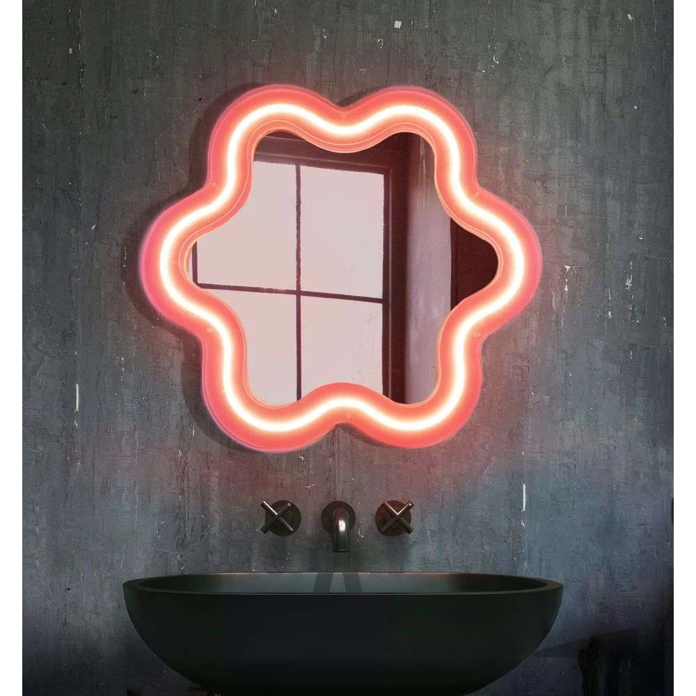 Supercurve Mirror - rosa Blume