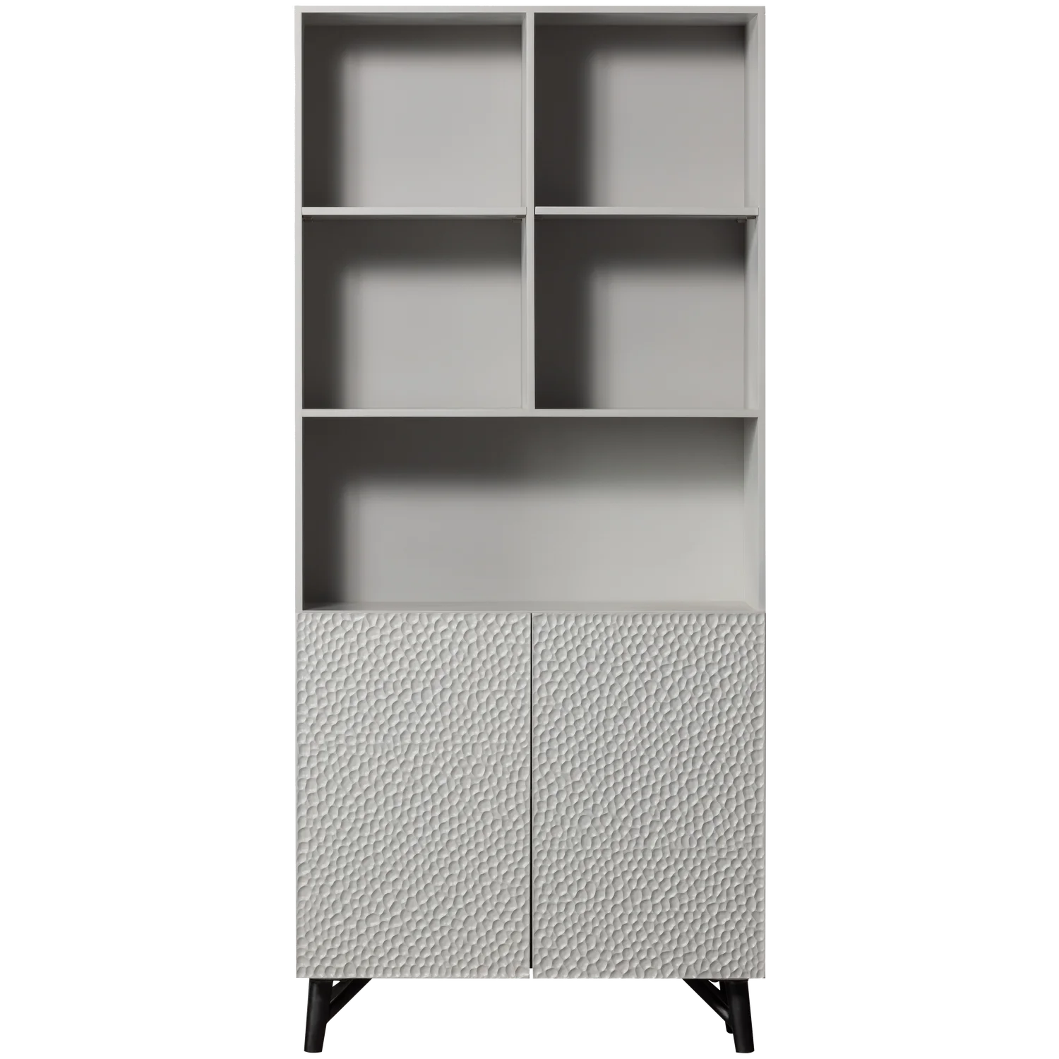 Regal CARVED graues Mangoholz