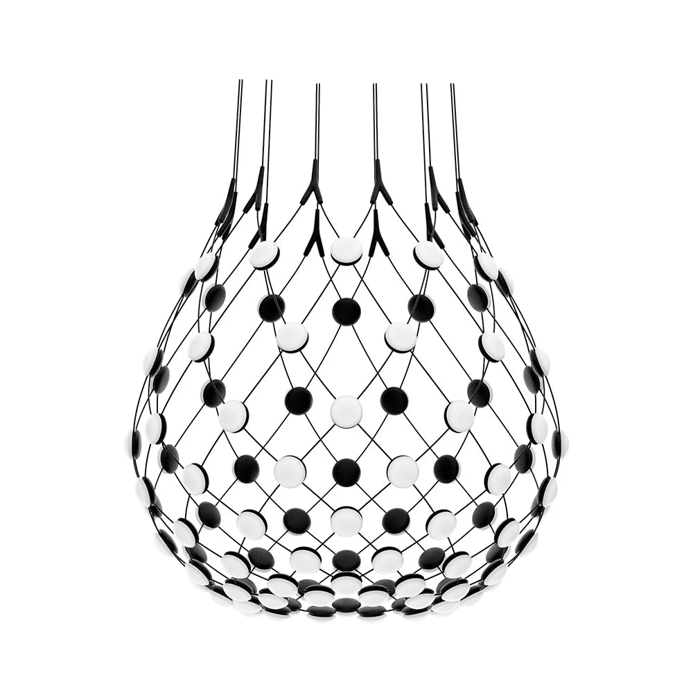Black mesh hanging lamp