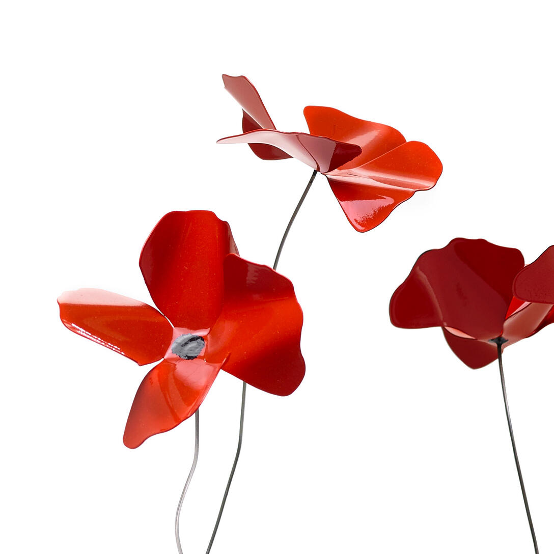 PAPAVERO decoration red
