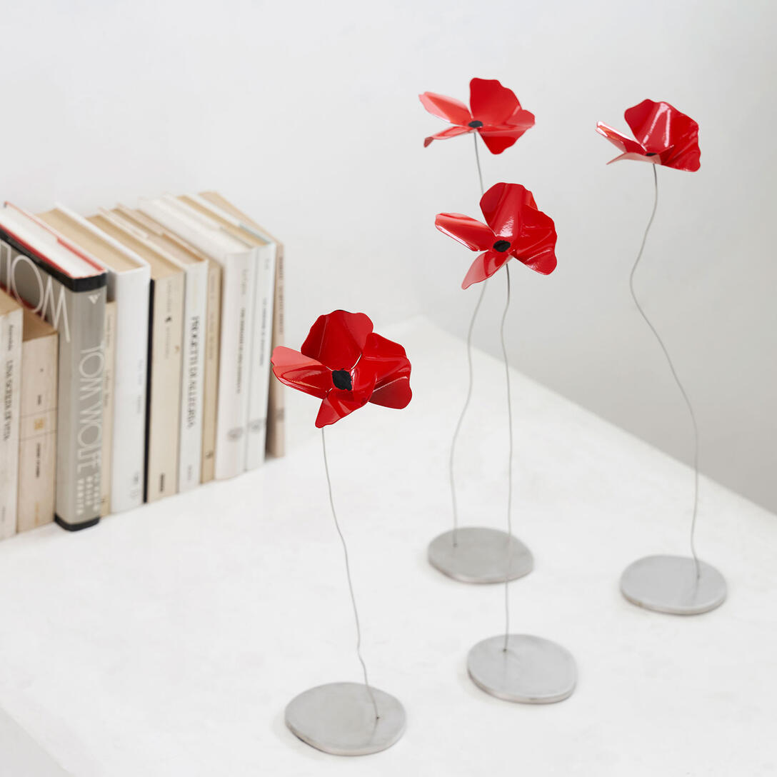 PAPAVERO decoration red