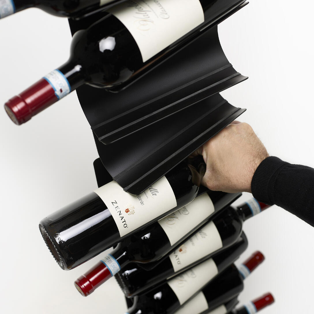 Hangende wijnstandaard PTOLOMEO VINO bruin