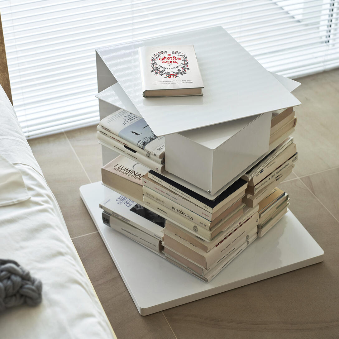 Bijzettafel PTOLOMEO X4 wit