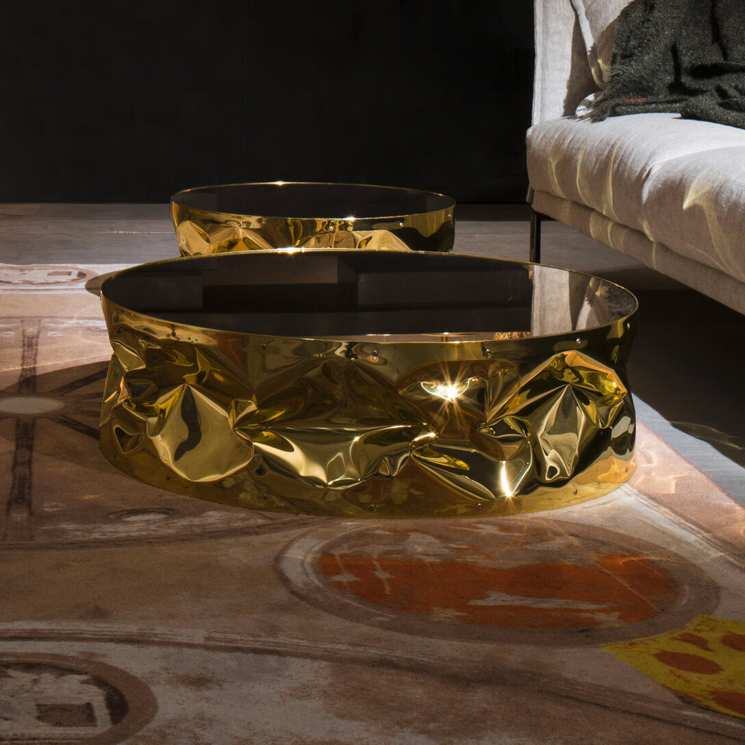 TAB.ULONE silver coffee table