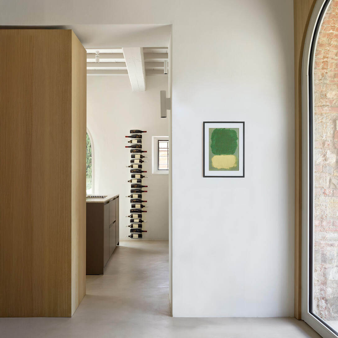 Hangende wijnstandaard PTOLOMEO VINO bruin