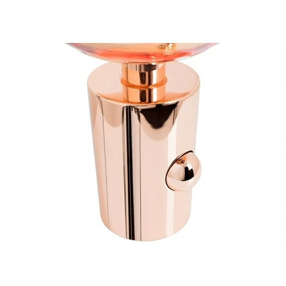 Melt Copper table lamp with copper base