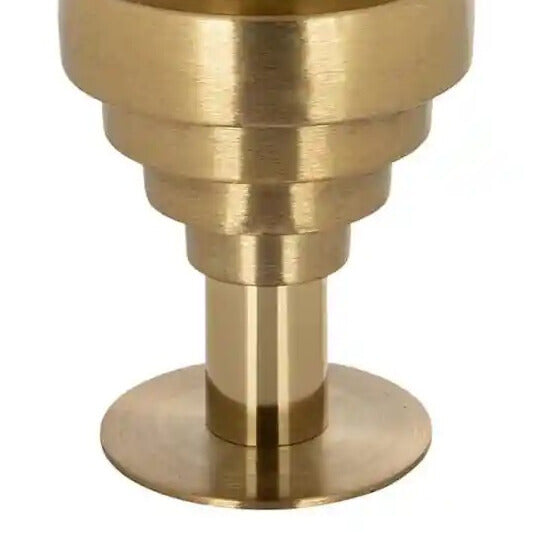 Zijtafel RENAO blauwe blad met gouden accenten