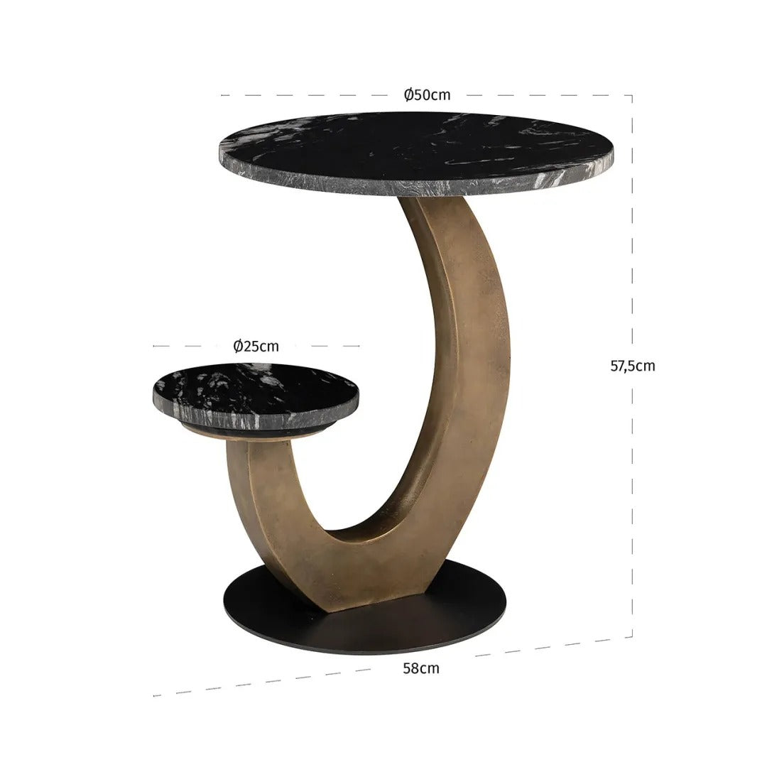 Zijtafel TIBBY zwart