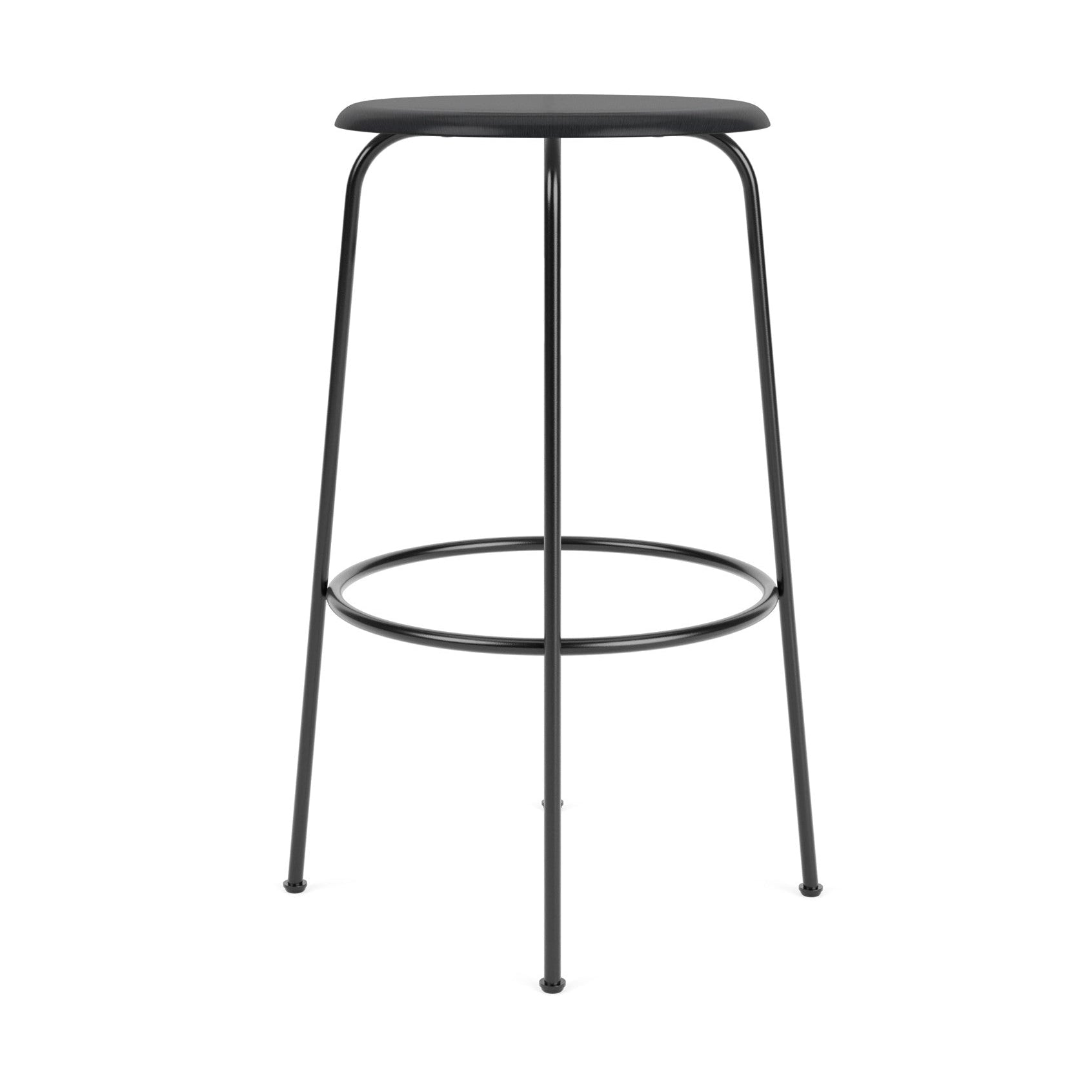 Barkruk AFTEROOM zwart essenhout met stalen basis