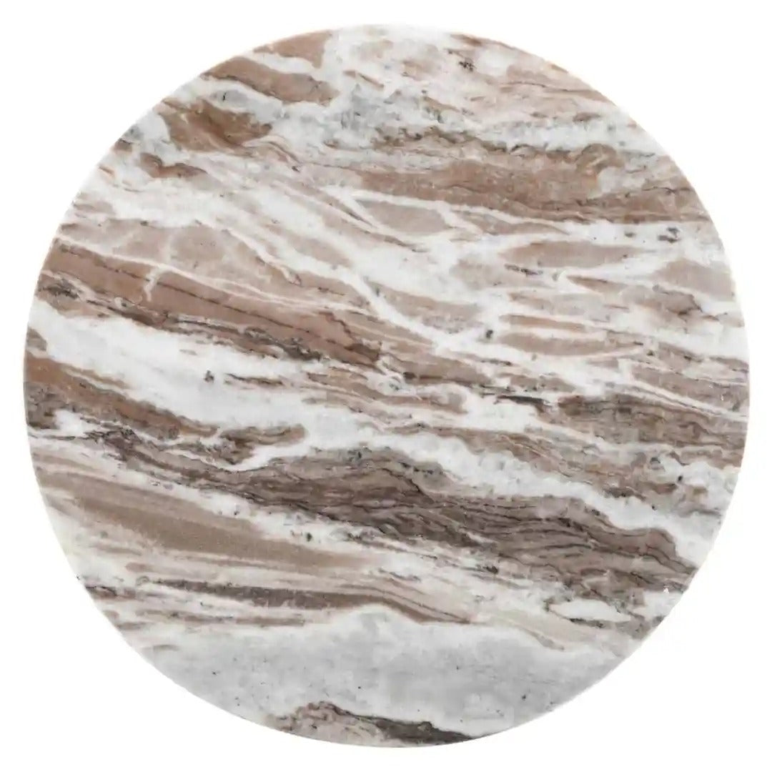 Zijtafel OBEROY bruin