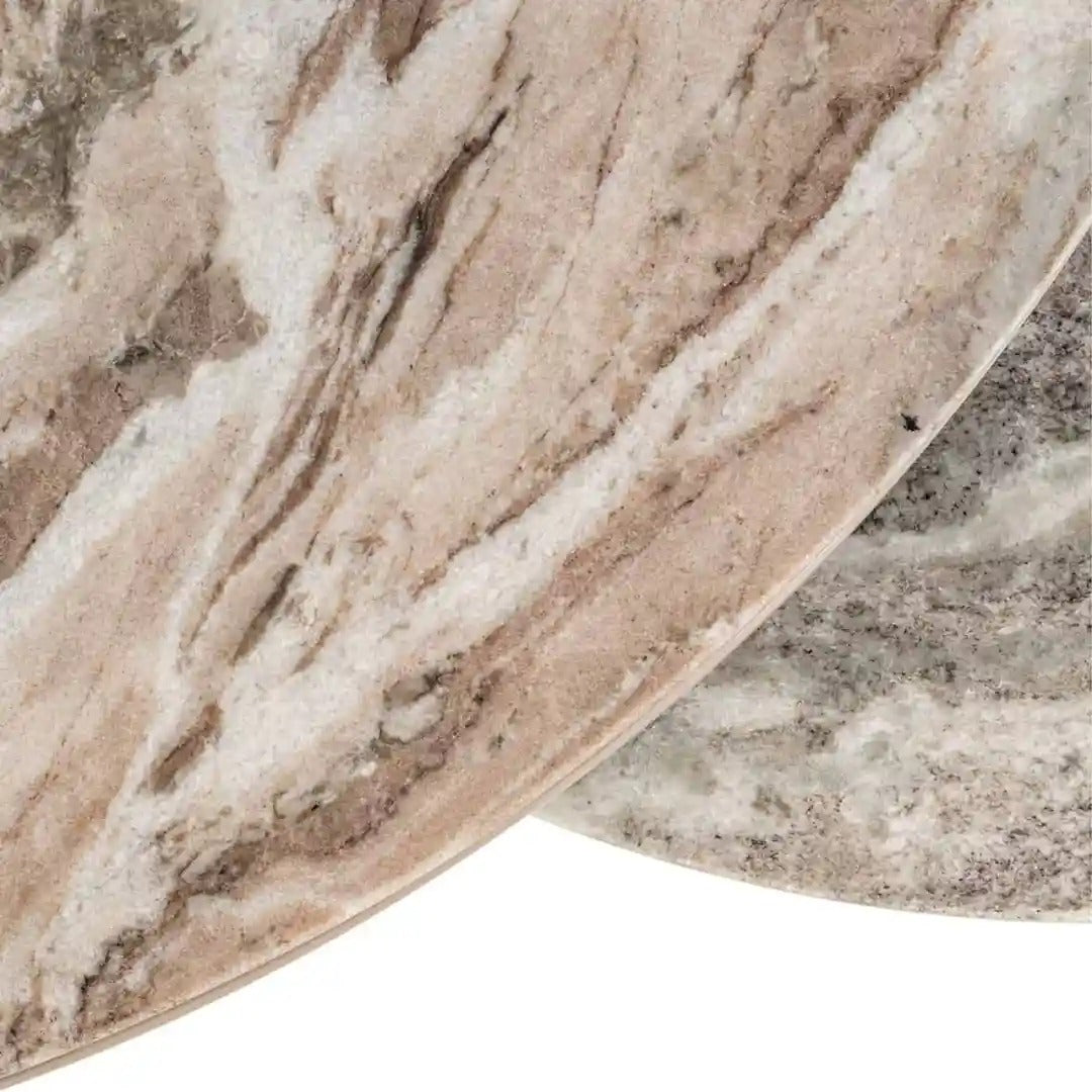 Beistelltisch-Set FAIRFAX beige