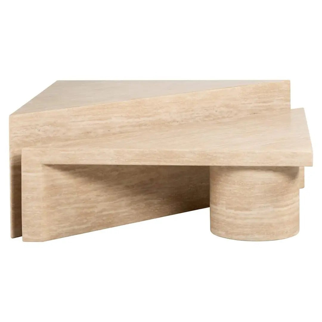 FICTUS beige coffee table set