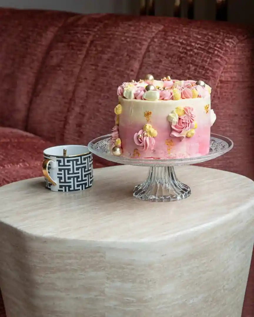 Beige FICTUS bijzettafel