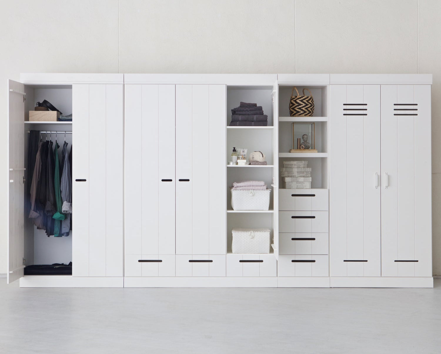 2-deurs kast CONNECT wit