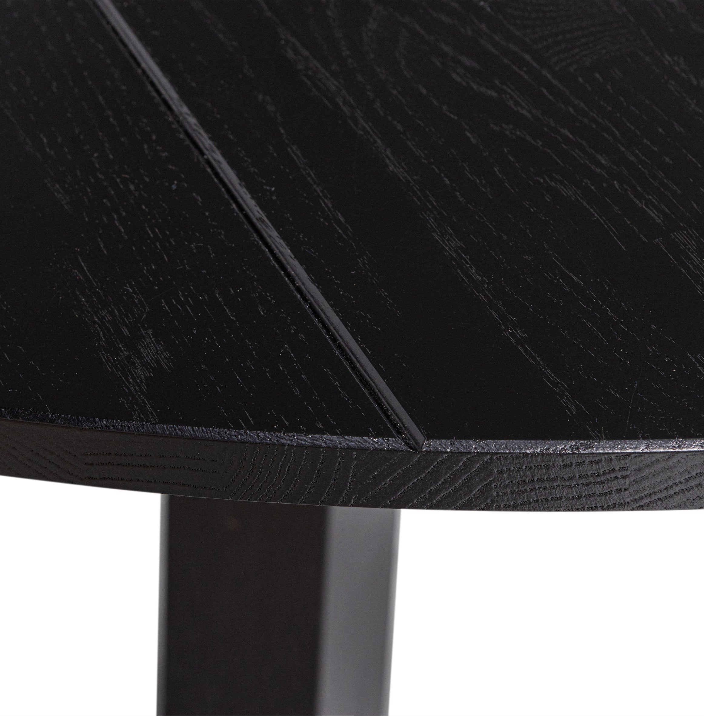 Rhonda Round Tisch schwarzer Eiche Holz