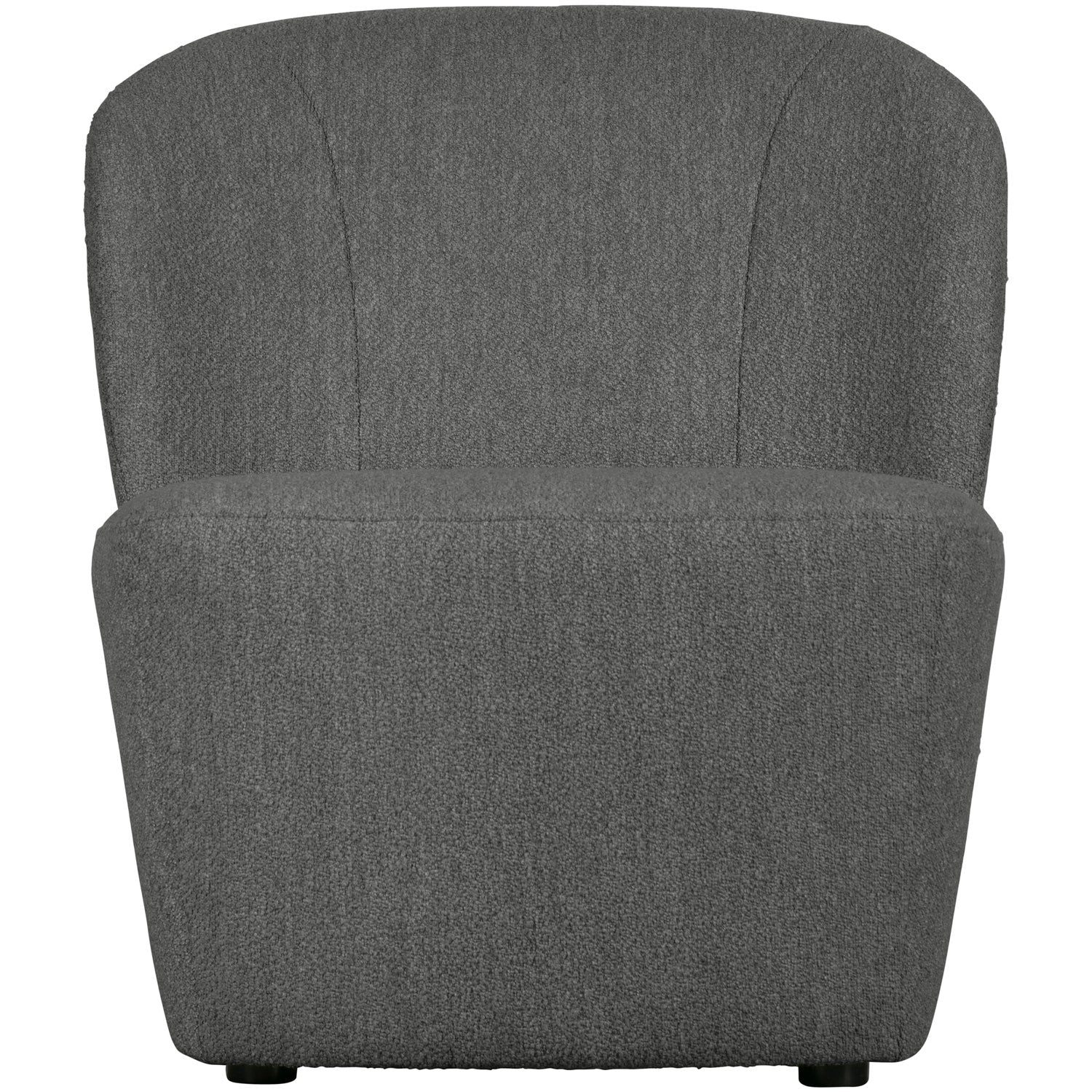 Fotel LOFTY ciemnoszary bouclé – Woood