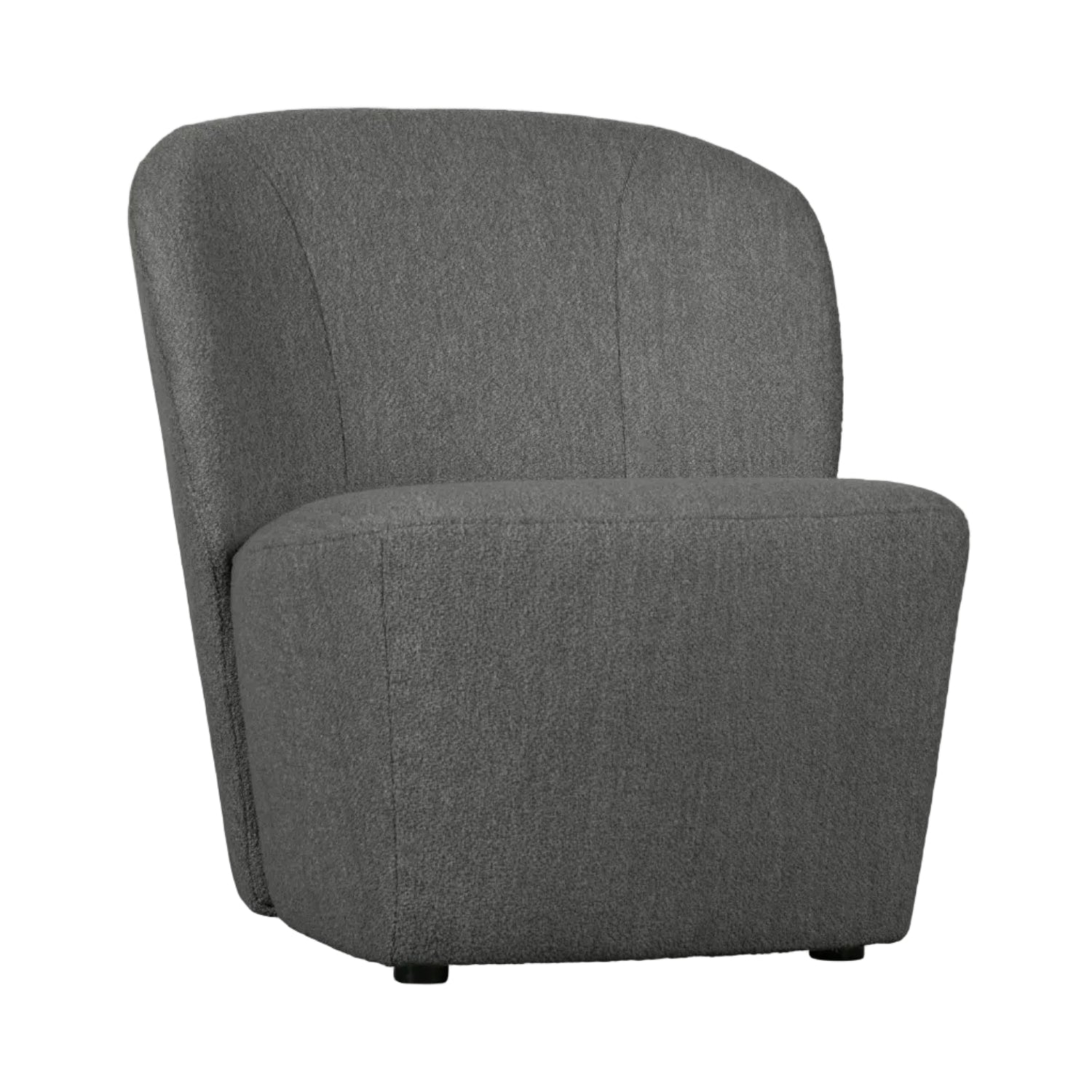 Fotel LOFTY ciemnoszary bouclé – Woood