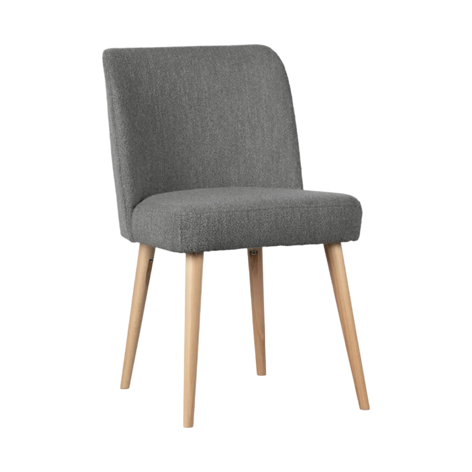 Stuhl FORCE graues Bouclé