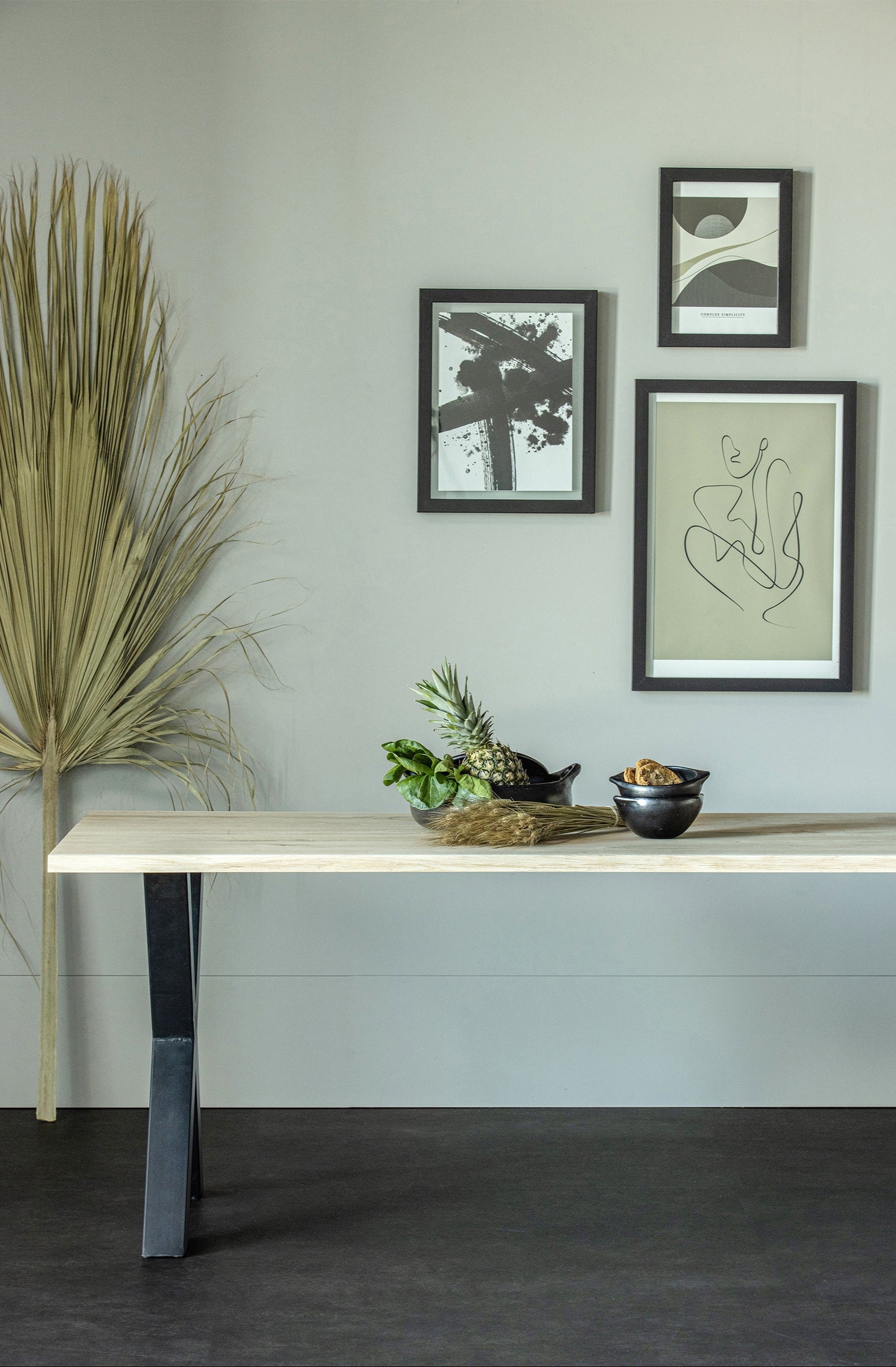 Tafel TABLO TREE met X-vormige poten