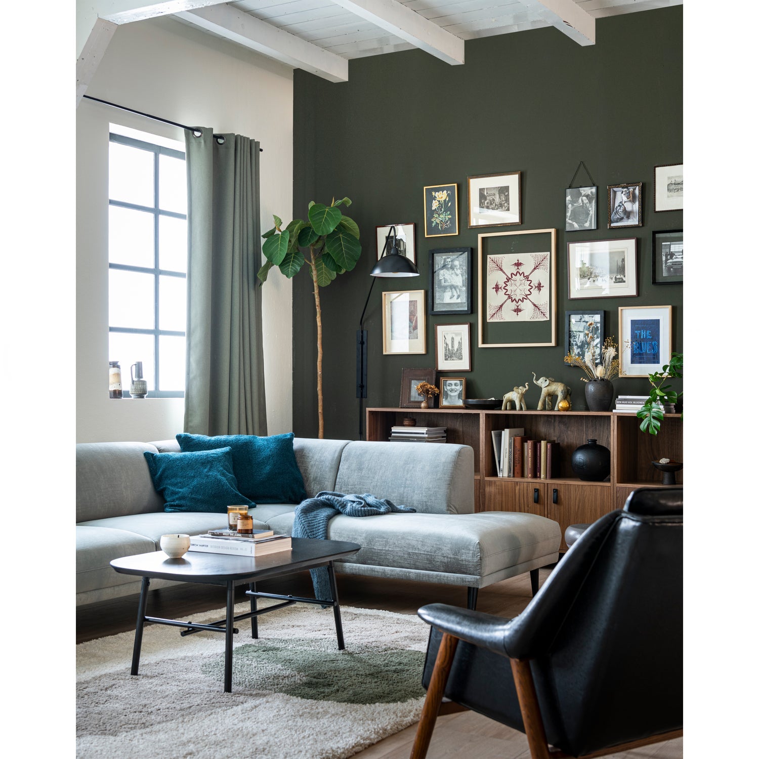 Stolik kawowy ELEGANCE czarny do salonu