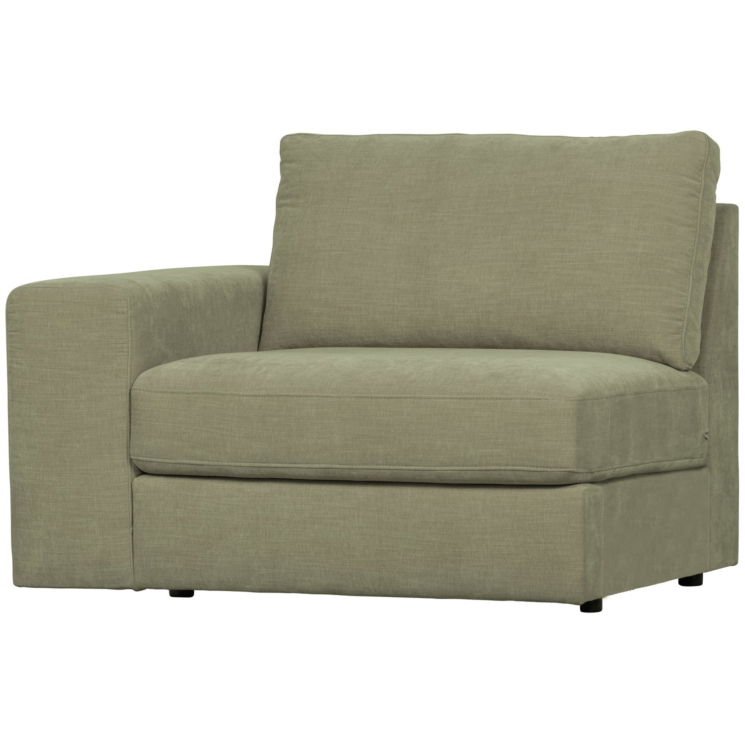 Sofa FAMILY - moduł końcowy lewostronny zielony – Woood