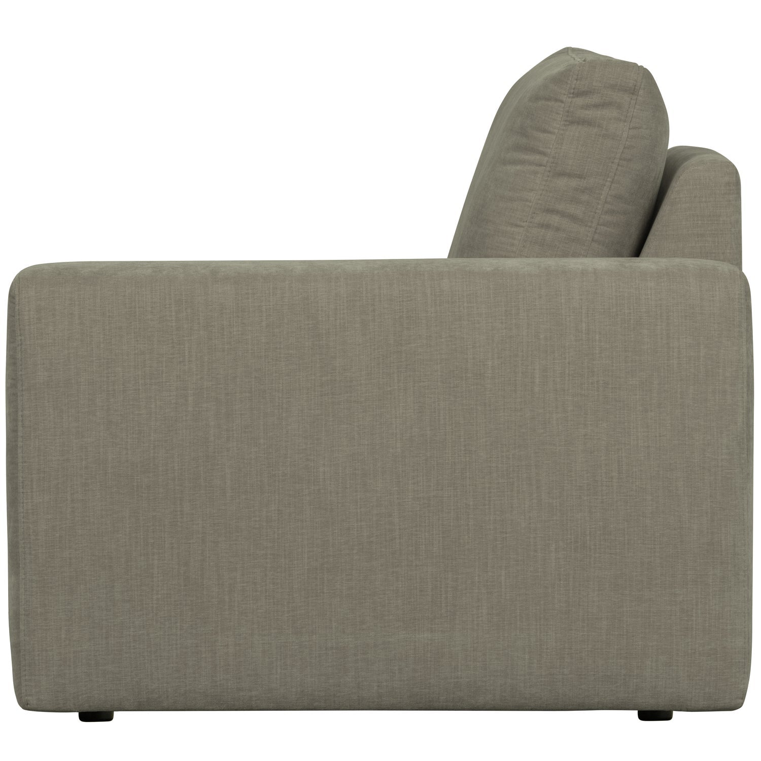 Sofa FAMILY - moduł końcowy prawostronny ciepły szary – Woood