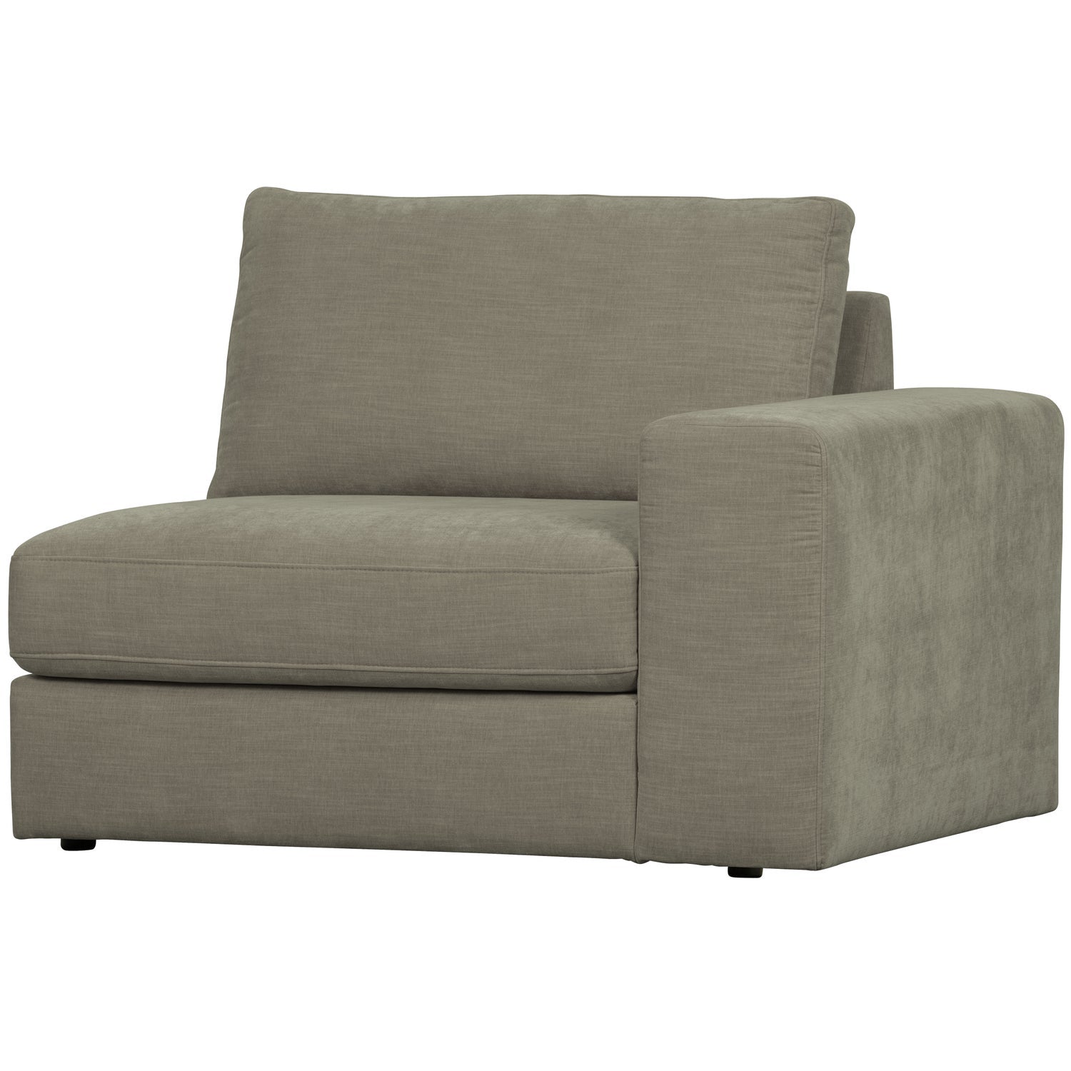 Sofa FAMILY - moduł końcowy prawostronny ciepły szary – Woood