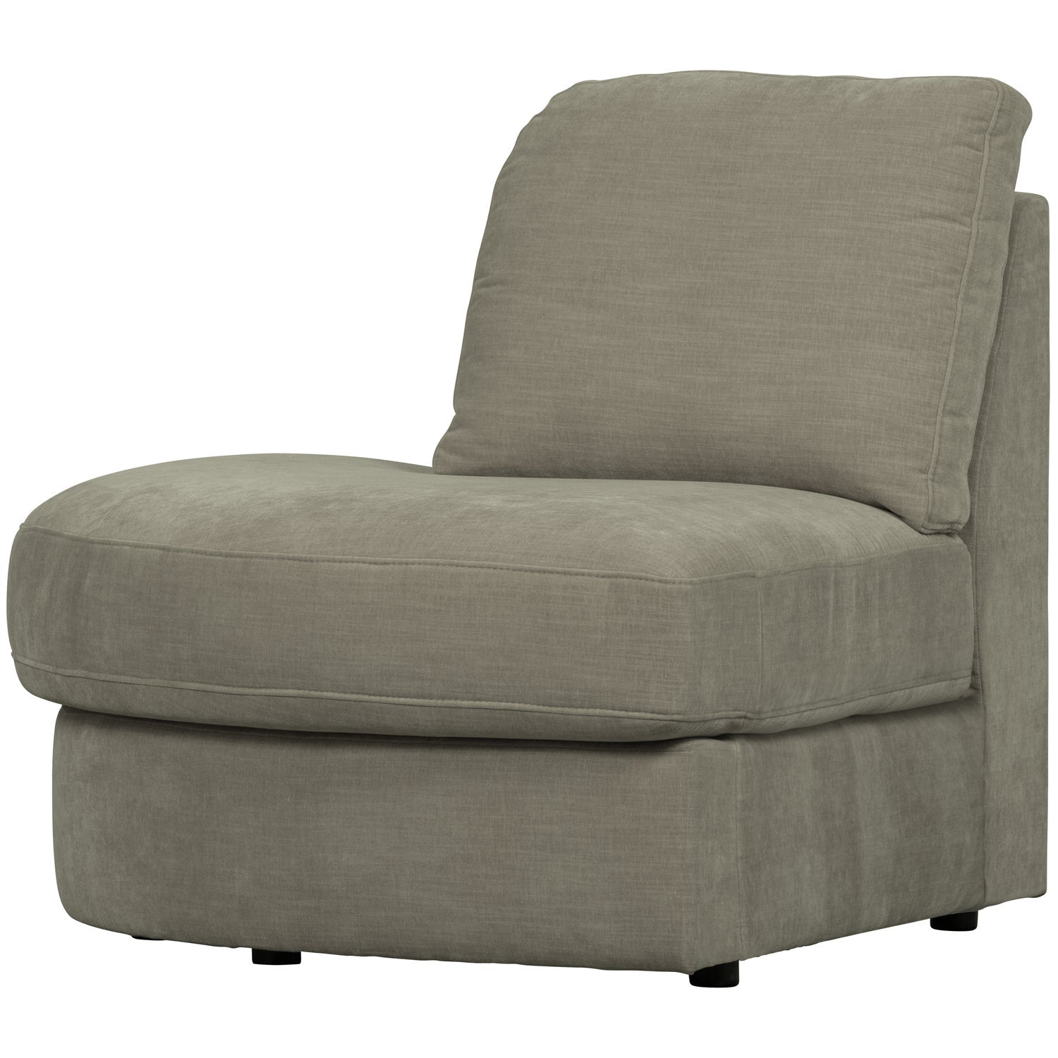 Sofa FAMILY - open left-side module warm gray