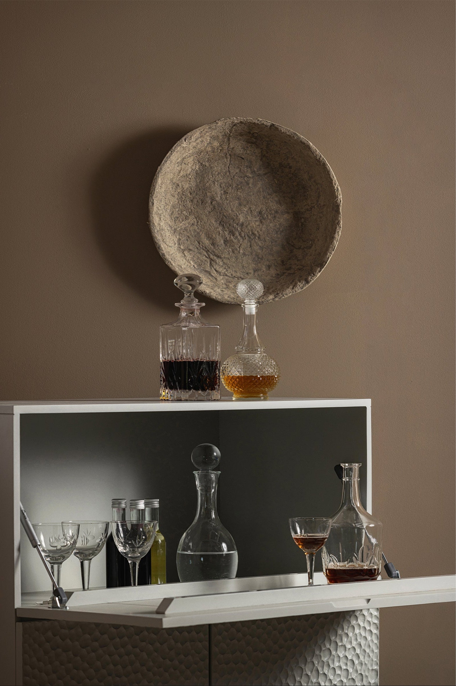 Barek GEHOUT grijs mango hout