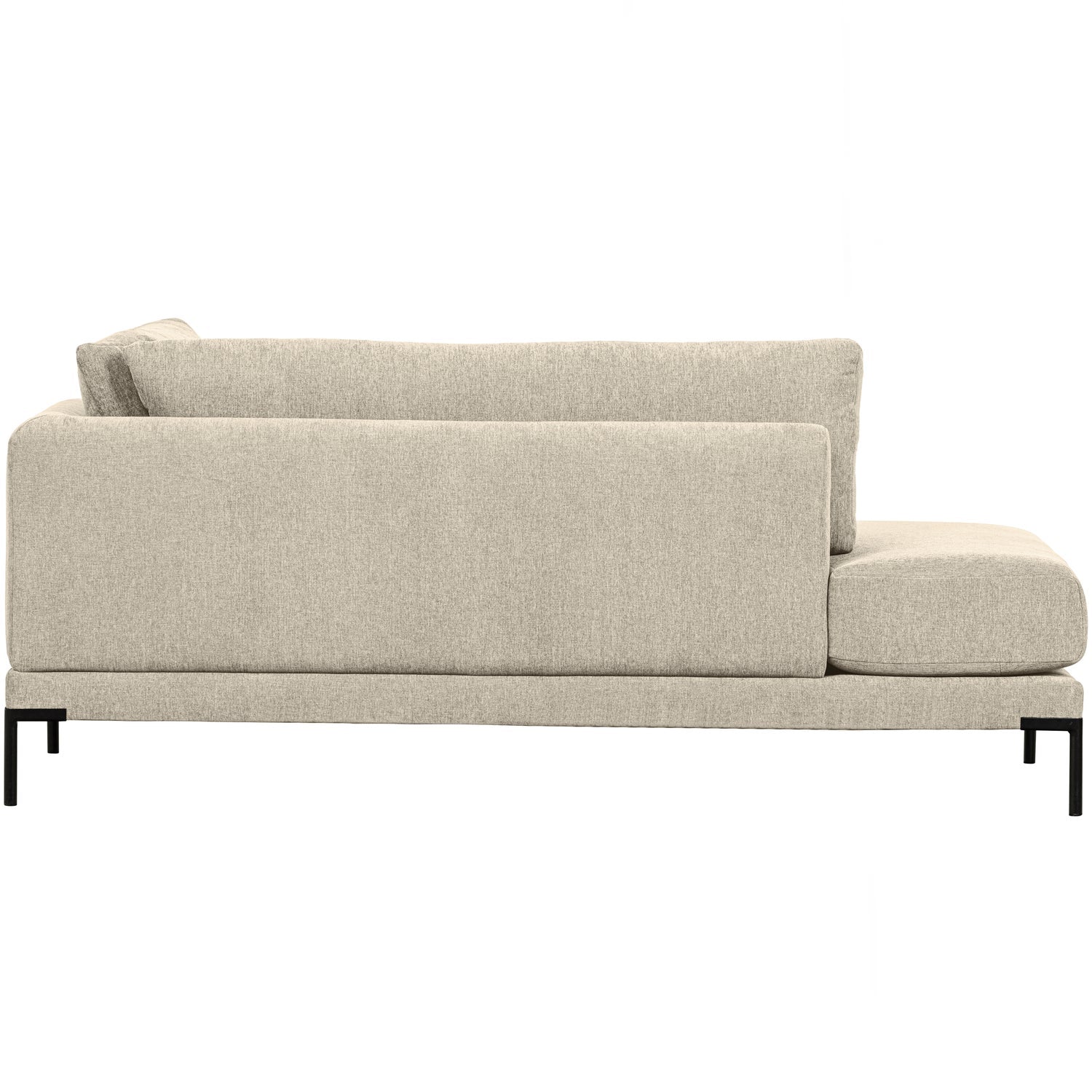 Szezlong prawostronny COUPLE piaskowy – styl japandi