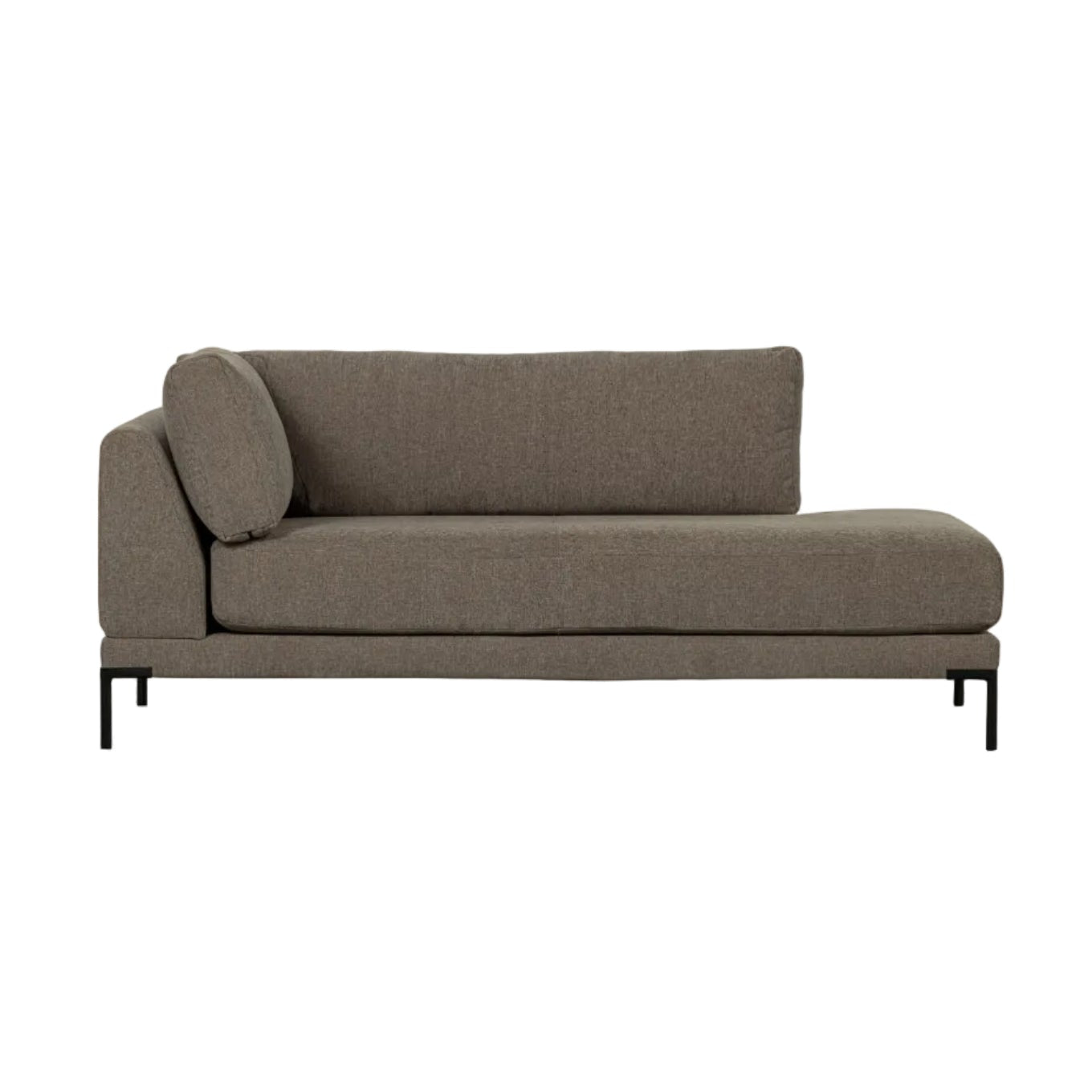 Szezlong lewostronny COUPLE taupe – Woood